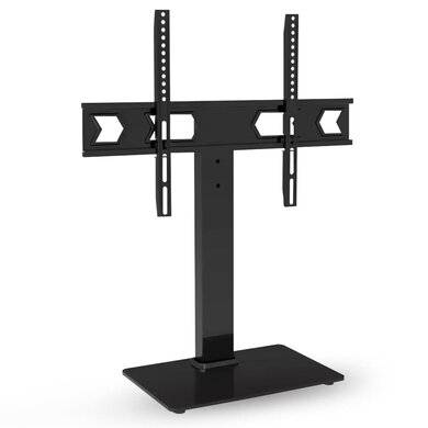 SOPORTE TV PARA ESCRITORIO O MESA CON BASE DE CRISTAL TEMPLADO - 37-75 PULGADAS, RESISTENCIA 45 KG, 6007778 BROBOTIX SOPORTE TV PARA ESCRITORIO O MESA CON BASE DE CRISTAL TEMPLADO - 37-75 PULGADAS, RESISTENCIA 45 KG, 6007778 BROBOTIX